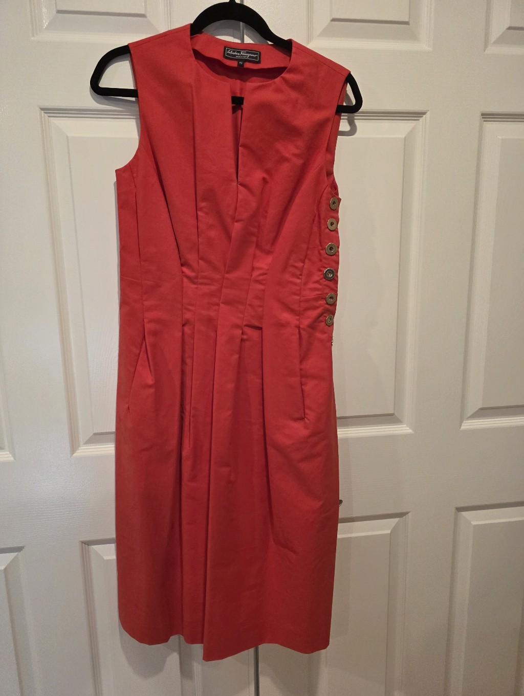Salvatore Ferragamo Red Dress.